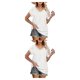 thumbnail image 1 of Sonducket Camiseta de algodón para mujer, Top de verano, escuela, viaje, playa, vacaciones, deportes, senderismo, compras, moda, ropa de diario Type1 NO1, 1 of 6