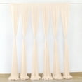 thumbnail image 4 of Wedding Ceiling Curtain With Rods At Both Ends 100D Chiffon Arch Drapery Party Decoration - Champagne Color 150x600cm, 4 of 5