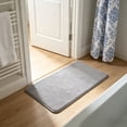 thumbnail image 4 of Alfombra de felpa absorbente de agua para baño,felpudo antideslizante de microfibra,alfombra suave de secado rápido para baño,ducha,aseo,entrada,cocina,alfombra de poliéster lavable a máquina., 4 of 6