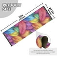 thumbnail image 5 of Yayeee Runner Rug for Bedroom 2'x6' Machine Washable Hallway Non Slip Mat, Vibrant Leaves Pattern, 5 of 8