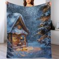 thumbnail image 4 of Christmas Trees, Snowmen Blanket for Bed Throw Blanket for Women, Men And Kids Super Soft Plush Blanket Throw, Print Blanket, Blanket for Kids, 4 of 8