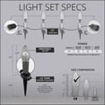 thumbnail image 7 of Wintergreen Lighting C9 Red, White & Blue FlexFilament LED Pathway Light Kit, 15 Lights, 12" Spacing, Black Wire, Black Stake, 15 ft, 7 of 7