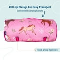 thumbnail image 5 of Wildkin Day2Day Nap Mat for Toddler Boys and Girls, Daycare and Preschool, Roll-up Design (Wild Horses Pink), 5 of 7