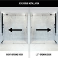 thumbnail image 3 of VIGO Hamilton 56 in. to 60 in. W Aerodynamic Frameless Sliding Shower Door in Chrome with Clear Glass, 3 of 9