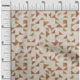 thumbnail image 2 of oneOone Cotton Poplin Twill Beige Fabric Geometric Dress Material Fabric Print Fabric By The Yard 56 Inch Wide, 2 of 6