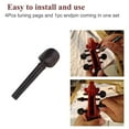 thumbnail image 5 of Ebony Tuning Pegs with Endpin Set Replacement Parts for 4/4 Violins Musical Instruments, 5 of 8