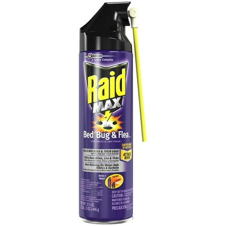 Raid Max Bed Bug & Flea Killer, 17.5oz - Walmart.com