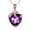 AS show, variant on Heart-Shaped Amethyst Pendant Necklace - Reveals Personality with Fashion Star Design, Ideal Gift