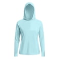 thumbnail image 4 of Wensltd Hauts de Plage à Manches Longues pour Femmes Couleur Unie Protection Solaire Légers Sports de Plein Air Course Randonnée Chandails, 4 of 9