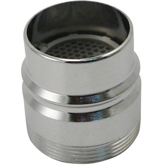 Plumb Pak PP28003 Faucet Aerator Adapter 15/16-27 x 55/64 in Male/Female Brass Chrome