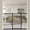 black, variant on Fairy Baby Baby Gate Tall 40.55" Extra Wide Pet Dog Gate 30"-63" Black Metal
