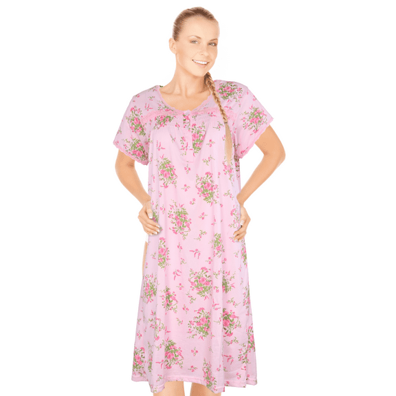 JEFFRICO Womens Nightgowns Sleepwear Soft Pajama Dress Nightshirts