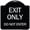 Black & Silver, variant on SignMission Designer Series Sign - Exit Only Do Not Enter | Black & White 18" X 18" Heavy-Gauge Aluminum Architectural Sign | Protect Your Business & Municipality | Made in the USA