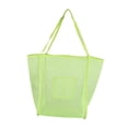 thumbnail image 1 of Bolsa de playa de malla grande y plegable para compras de comestibles, vacaciones y camping. Amarillo, 1 of 8