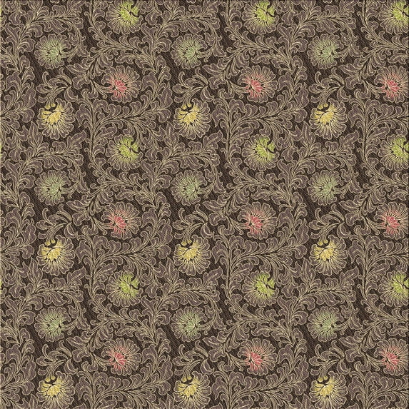Ahgly Company Machine Washable Indoor Square Transitional Bullet Shell Brown Area Rugs, 4' Square