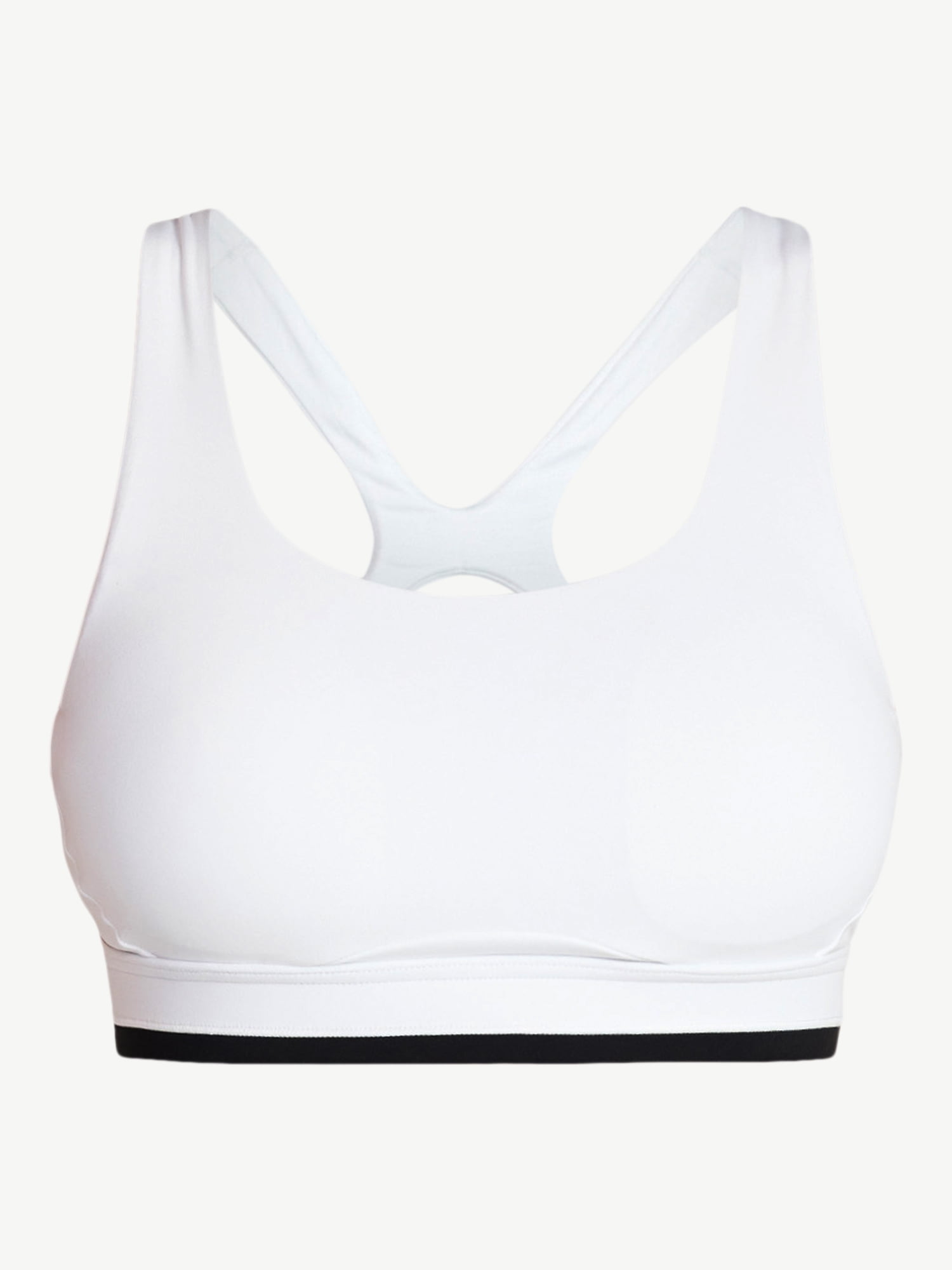 Avia Women's Medium Support Open Back and Contrast Tipping Sports Bra, XS-XXXL