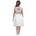 thumbnail image 3 of TTAO Flower Girl Dress Kids Floral Lace Formal Party Wedding Bridesmaid Ball Gown Dress White 6, 3 of 6