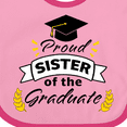 thumbnail image 4 of Inktastic Proud Sister of the Graduate-family Graduation Boys or Girls Baby Bib, 4 of 4