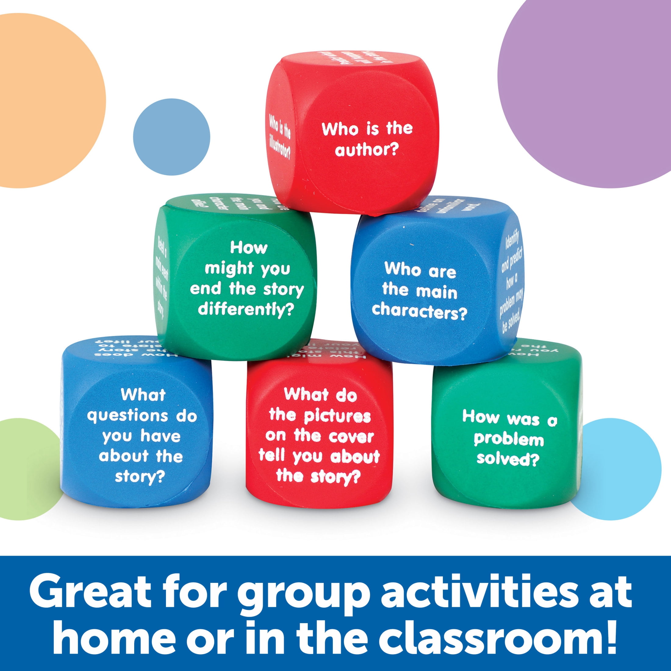 Learning Resources Reading Comprehension Cubes Conversation Starter for Kids, Ages 6+