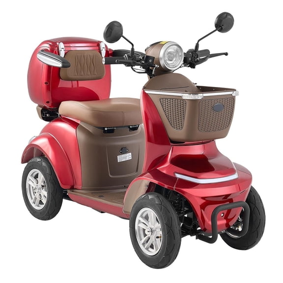Heavy Duty Mobility Scooter - 500lbs Capacity, 21.5 Miles Range, 1000W - Electric Wheelchair for Seniors & Adults, 3 Speed, 20° Climb