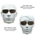 thumbnail image 3 of proSPORT POLARIZED Bifocal Rimless Wrap Around Sunglass Brown Men Women, 3 of 6