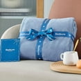 thumbnail image 3 of Cozy Comfort Fleece Blanket Twin Blanket Washed Blue - Soft Cozy Twin Blankets, 60X80 inches, 3 of 6