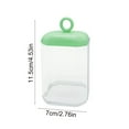 thumbnail image 3 of STPToys Cotton Swab Holder for Bathroom,Acrylic Jars with Lids for Cotton Balls,Pads,Floss Picks Small Clear Plastic Canister Apothecary Jar - Green, 3 of 7