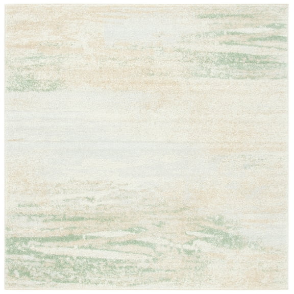SAFAVIEH Adirondack Rudyard Abstract Area Rug, Ivory/Gold, 6' x 6' Square