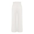 thumbnail image 6 of Tittly Wide Leg Pants Woman Baggy Pants Women Summer High Waisted Cotton Linen Palazzo Pants Wide Leg Long Pant Trousers With Pocket Sweatpants Women Lounge Pants Women White L, 6 of 6