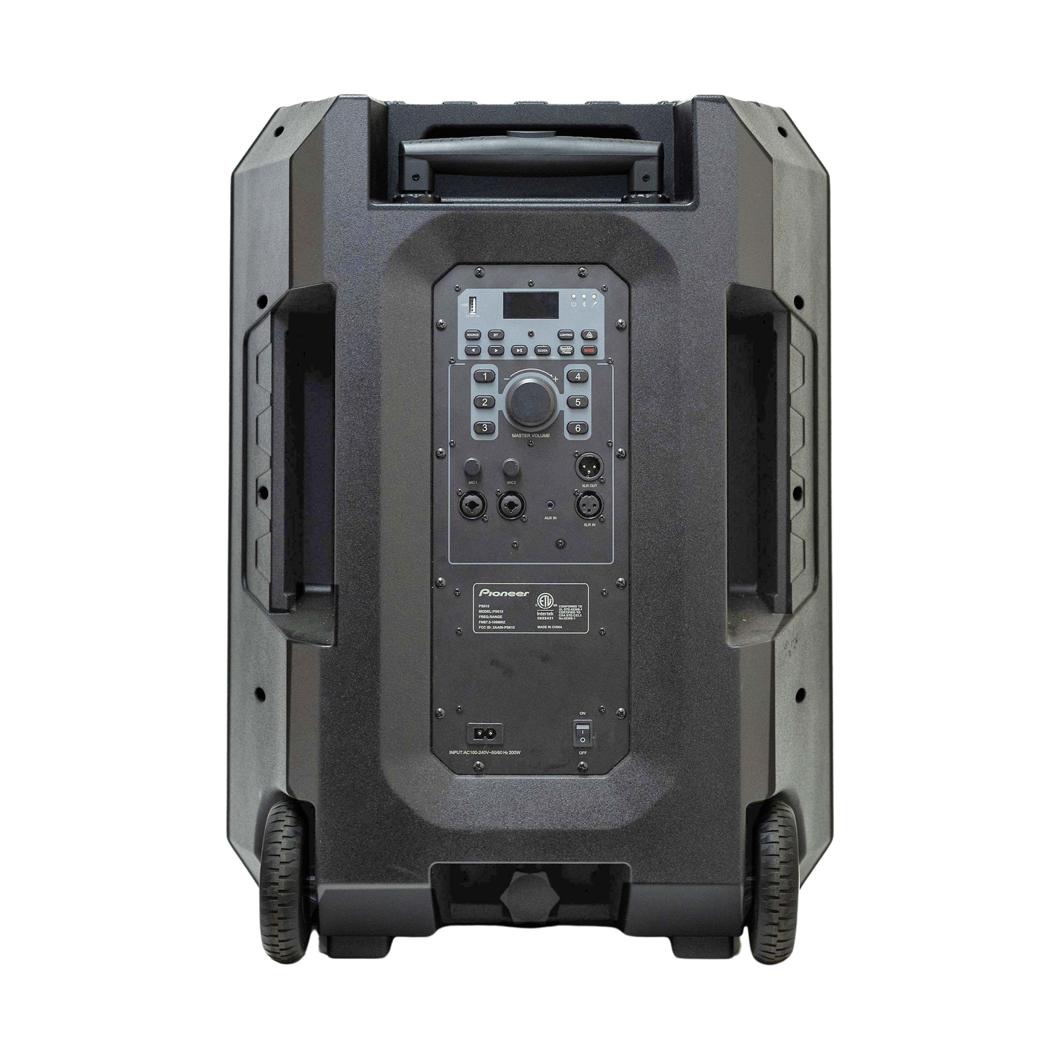 Pioneer PSX615 700W 15” Party Speaker with Auracast & RGB LED Lights (Includes Wireless Microphone & Stand)