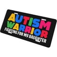 thumbnail image 5 of 6x12 Inch Autism Warrior Fighting for My Daughter License Plate Aluminium Car Front License Plate Novelty Metal Vanity Tag Car Front Tag Automotive Accessories, 5 of 9