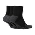 thumbnail image 4 of Nike Unisex 3PK Dri-Fit Cushion Quarter High Socks Medium SX5549-010, 4 of 4
