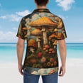 thumbnail image 4 of Pofeuu Vintage Cloud Mushroom Print Hawaiian Shirt for Men Sleeves Casual Button Down Summer Beach Dress Shirts T-Shirts,Medium, 4 of 7