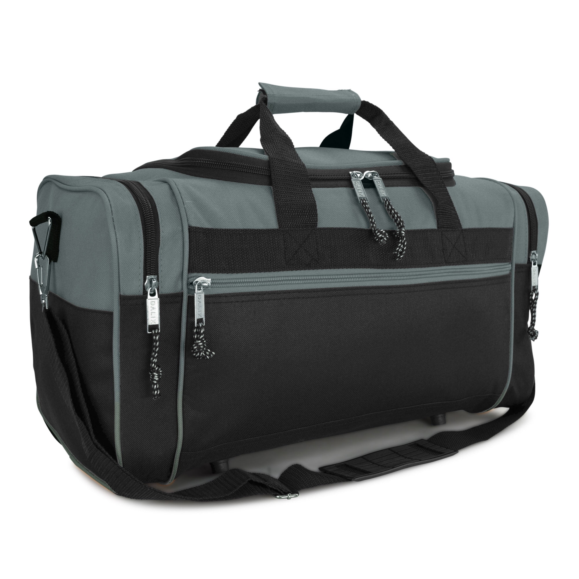 DALIX - DALIX 21&quot; Blank Sports Duffle Bag Gym Bag Travel Duffel with Adjustable Strap in Gray