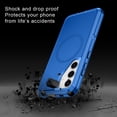thumbnail image 4 of Petocase for Samsung Galaxy S24/S25 Plus Case,Compatible with MagSafe,Military Grade Drop 3 Layer Protection Rugged Case,Magnetic Phone Cover for Galaxy S24/S25 Plus,Navy Blue, 4 of 7