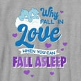 thumbnail image 2 of Boy's Care Bears Valentine's Day Bedtime Bear Why Fall in Love  Graphic Tee Athletic Heather Large, 2 of 5