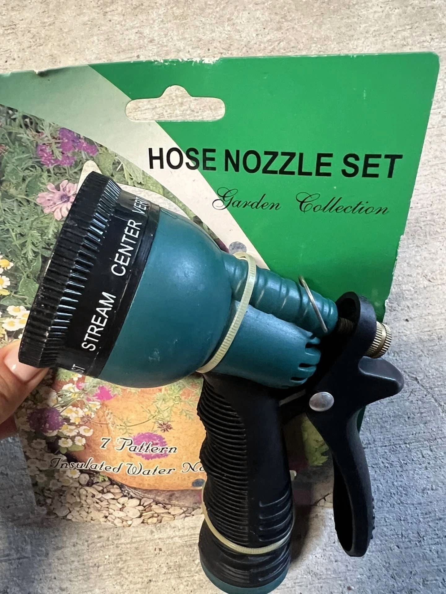 Hose Nozzle Set 7 Garden Pattern Insulated Water Nozzle