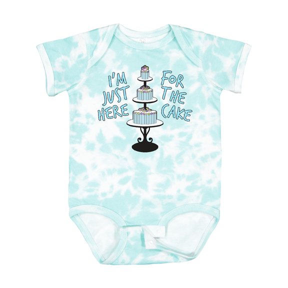 Inktastic I'm Just Here for the Cake Funny Wedding Boys or Girls Baby Bodysuit
