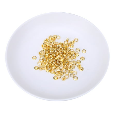 

100pcs 5mm Brass Double Sided Eyelets Rivets Grommet For Belt Shoes Bag Leather Craft