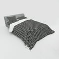 thumbnail image 2 of Ambesonne Retro Bedding Set 4 Pcs, Edgy Lines with Zigzags Art, Queen, Charcoal Grey Eggshell, 2 of 2
