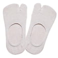 thumbnail image 3 of 1 Par de Calcetines Tabi de corte bajo para mujer antideslizantes Invisibles Beige, 3 of 8