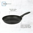thumbnail image 4 of Mainstays 9.5" Non-Stick Aluminum Alloy Skillet Black Dishwasher Safe, 4 of 9