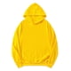thumbnail image 1 of Sudadera con capucha para hombre, manga larga, con cordón sólido y bolsillo Amarillo M, 1 of 6