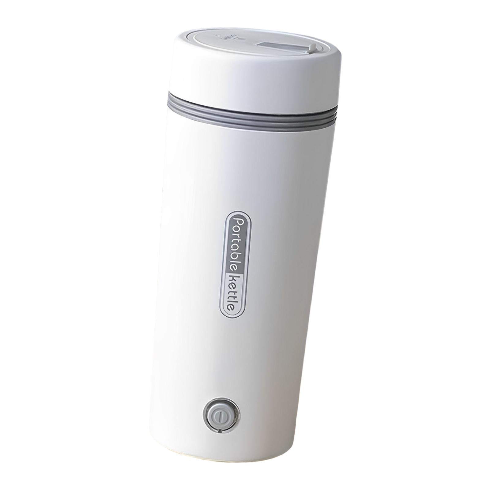 Portable Electric Kettle,Portable Electric Kettle Electric Tea Kettle Home,Electric Kettle Stainless Steel 350ml,Small Electric Kettle Personal Hot Water Boiler,Tea Hot Water Kettle Small white