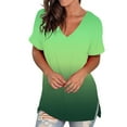 thumbnail image 2 of Weikingp Going Out Tops For Women Cute Tops For Women Flowy Tank Tops For Women Summer Short Sleeve Tops For Women Ladies Tops And Blouses Green S, 2 of 6