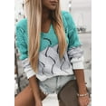 thumbnail image 4 of Womens 2023 Cute Elegant Soft Crewneck Long Sleeve  Cable Knit Pullover Sweaters, 4 of 10