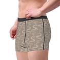 thumbnail image 4 of Daiia Hand Drawn Snake Men's Underwear Boxer Briefs, Cotton Stretch Moisture-Wicking Underwear-Small, 4 of 9