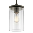 thumbnail image 2 of Kichler Crosby 6" Wide Olde Bronze 1-Light Clear Glass Mini Pendant, 2 of 5