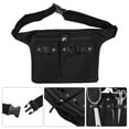thumbnail image 4 of Unique Bargains Hairstylist Waist Belt Barber Hair Stylist Tools Storage Waist Belt Scissor Apron Belt Canvas Black, 4 of 6