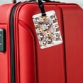 thumbnail image 5 of Sweet Japanese Bobtail Cats Faux Leather Travel Luggage Tag, 5 of 7